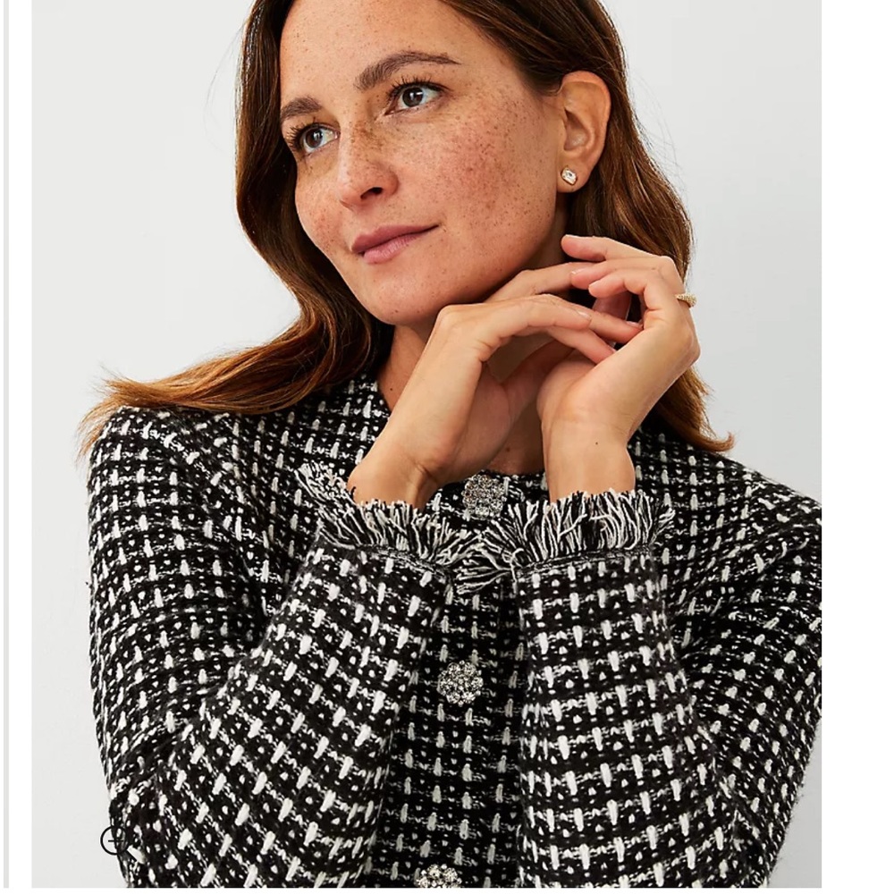 NWT Ann Taylor Textured Stitch Sweater Jacket